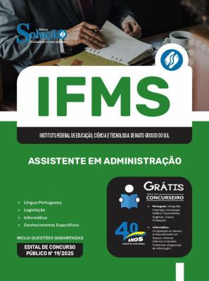 Apostila IFMS 2025 - Assistente em Administração - Imagem 3