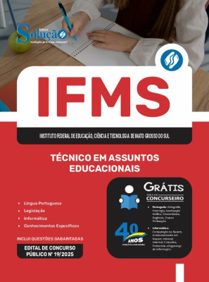 Apostila IFMS 2025 - Técnico em Assuntos Educacionais - Imagem 3