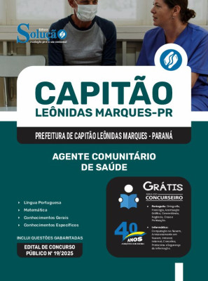 Apostila Prefeitura de Capitão Leônidas Marques - PR 2025 - Agente Comunitário de Saúde - Imagem 3