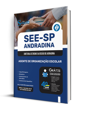 Apostila SEE-SP Andradina 2025 - Agente de Organização Escolar - Imagem 2