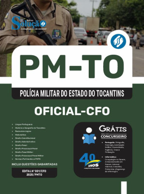 Apostila PM-TO 2025 - Oficial - Curso de Formação de Oficiais - CFO - Imagem 3