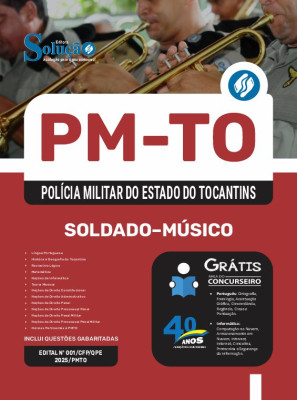 Apostila PM-TO 2025 - Soldado - Músico - Imagem 3