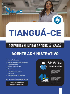 Apostila Prefeitura de Tianguá - CE 2025 - Agente Administrativo - Imagem 3