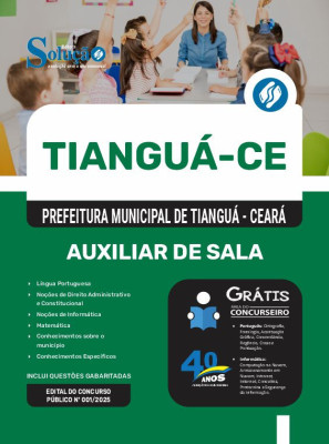 Apostila Prefeitura de Tianguá - CE em PDF 2025 - Auxiliar de Sala - Imagem 1