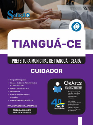 Apostila Prefeitura de Tianguá - CE em PDF 2025 - Cuidador - Imagem 1