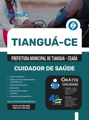 Apostila Prefeitura de Tianguá - CE em PDF 2025 - Cuidador de Saúde - Imagem 1