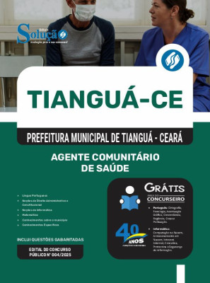 Apostila Prefeitura de Tianguá - CE em PDF 2025 - Agente Comunitário de Saúde - Imagem 1