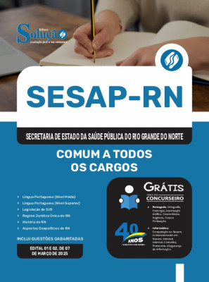 Apostila SESAP-RN 2025 - Comum a Todos os Cargos - Imagem 3