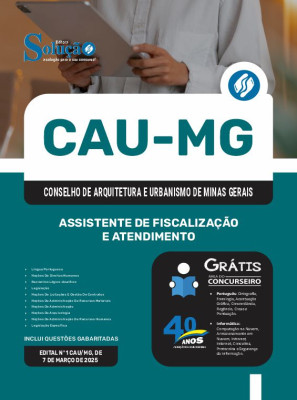 Apostila CAU-MG 2025 - Assistente de Fiscalização e Atendimento - Imagem 3