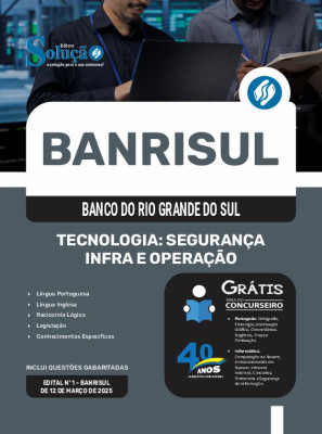 Apostila BANRISUL 2025 - Tecnologia: Segurança, Infra e Operação - Imagem 3