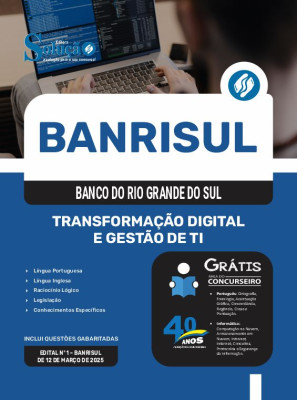 Apostila BANRISUL 2025 - Transformação Digital e Gestão de TI - Imagem 3