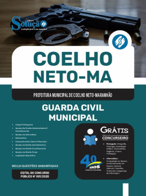 Apostila Prefeitura de Coelho Neto - MA em PDF 2025 - Guarda Civil Municipal - Imagem 1