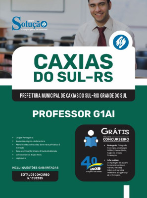 Apostila Prefeitura de Caxias do Sul - RS 2025 - Professor G1AI - Imagem 3