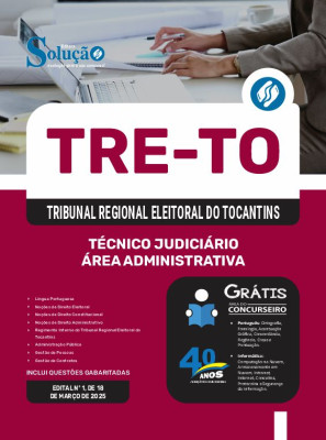 Apostila TRE-TO 2025 - Técnico Judiciário - Área Administrativa - Imagem 3