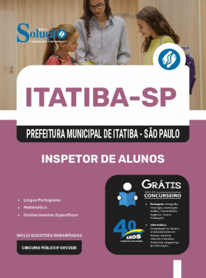 Apostila Prefeitura de Itatiba - SP 2025 - Inspetor de Alunos - Imagem 3