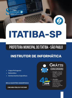 Apostila Prefeitura de Itatiba - SP em PDF 2025 - Instrutor de Informática - Imagem 1