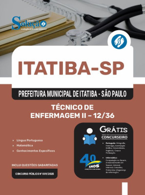 Apostila Prefeitura de Itatiba - SP 2025 - Técnico de Enfermagem II - 12/36 - Imagem 3