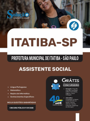 Apostila Prefeitura de Itatiba - SP 2025 - Assistente Social - Imagem 3