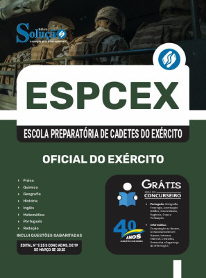 Apostila EsPCEx em PDF 2025 - Oficial do Exército - Imagem 1