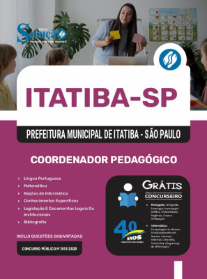 Apostila Prefeitura de Itatiba - SP 2025 - Coordenador Pedagógico - Imagem 3