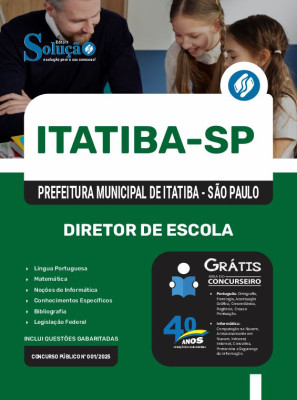 Apostila Prefeitura de Itatiba - SP 2025 - Diretor de Escola - Imagem 3