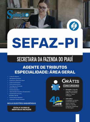 Apostila SEFAZ-PI 2025 - Agente de Tributos - Especialidade: Área Geral - Imagem 3