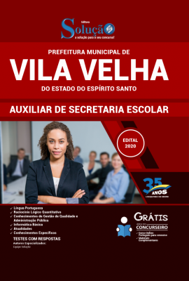 Apostila Prefeitura de Vila Velha - ES 2020 - Auxiliar de ...