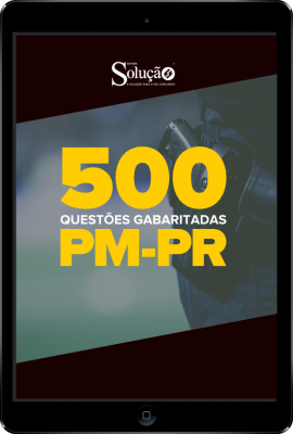  Caderno de Teste PM-PR em PDF - 500 Questões Gabaritadas  - Imagem 1